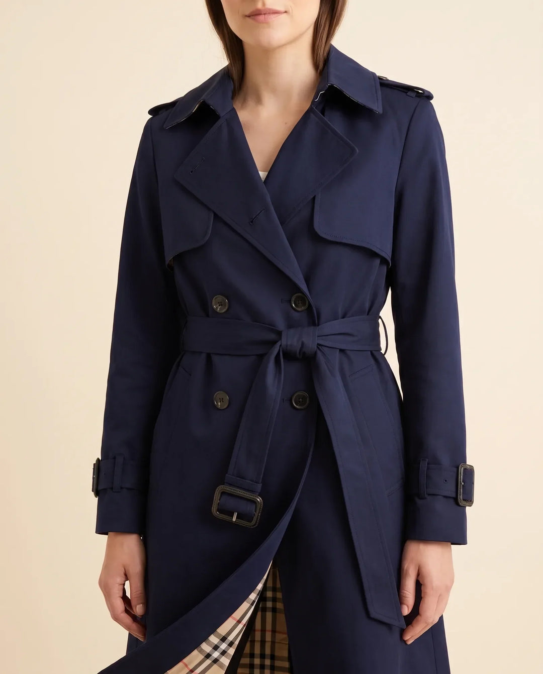 Cheryl | Polished Long Belted Trench-Style Winter Coat