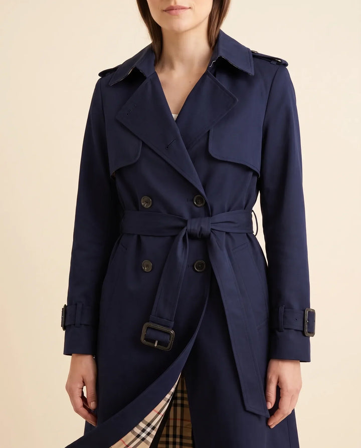 Cheryl | Polished Long Belted Trench-Style Winter Coat