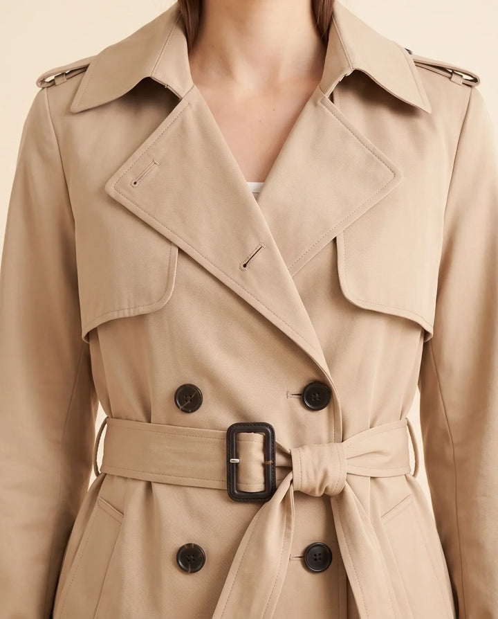 Cheryl | Polished Long Belted Trench-Style Winter Coat