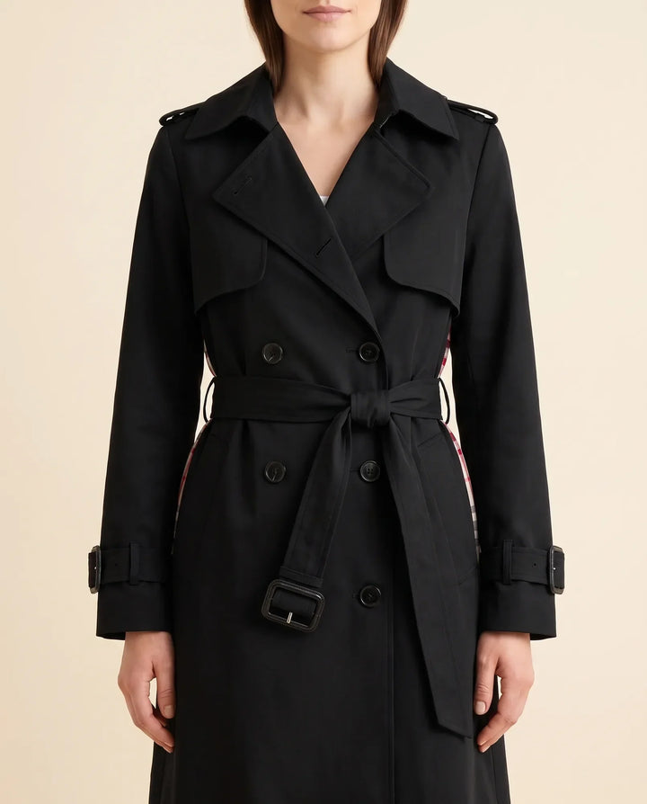 Cheryl | Polished Long Belted Trench-Style Winter Coat