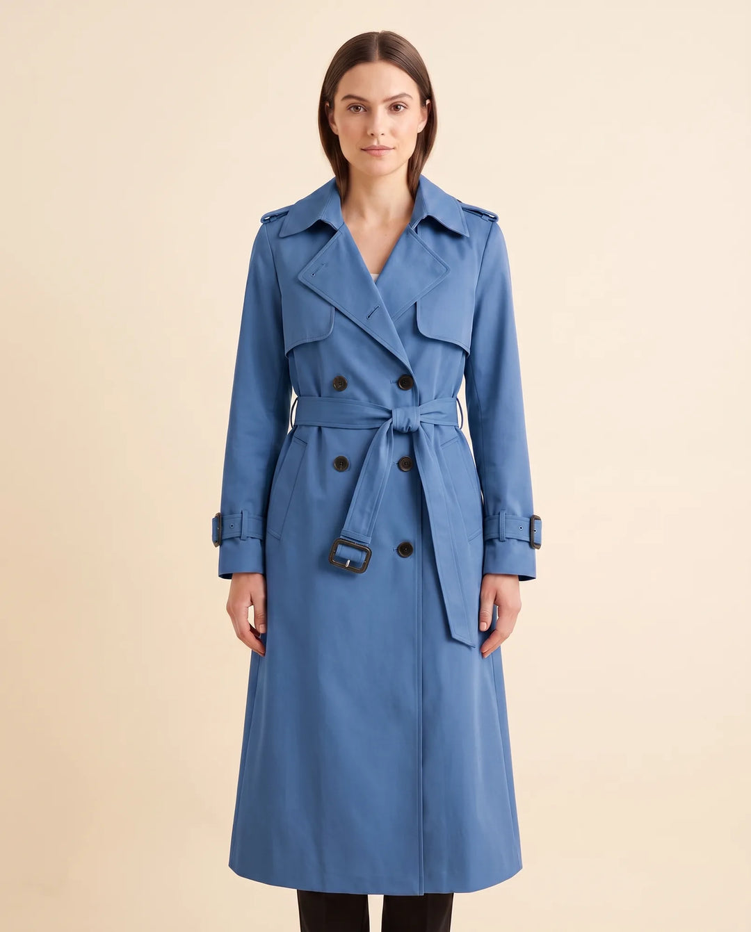 Cheryl | Polished Long Belted Trench-Style Winter Coat