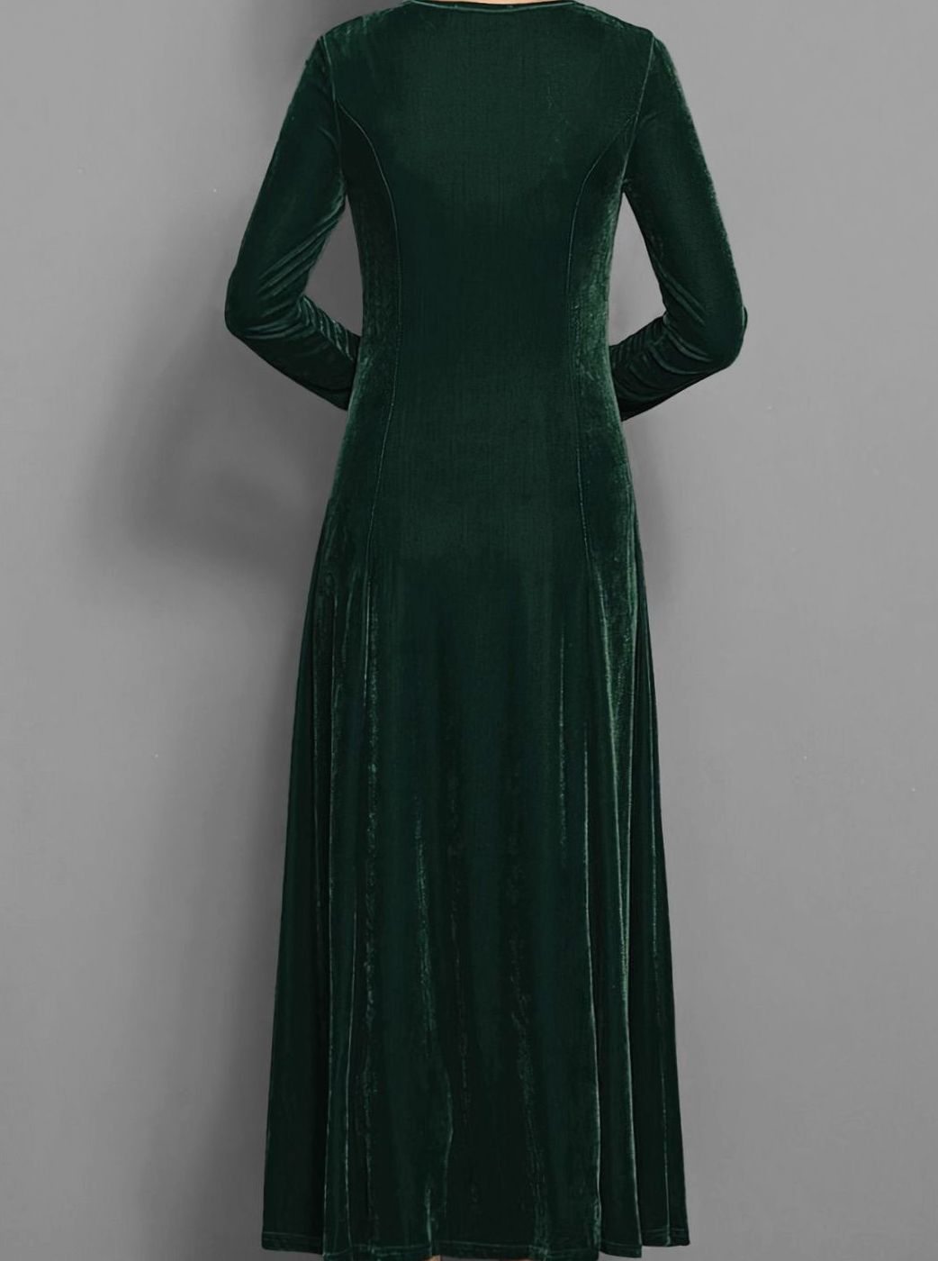 Cheryl | Polished Velvet Christmas Dress A-Line Maxi