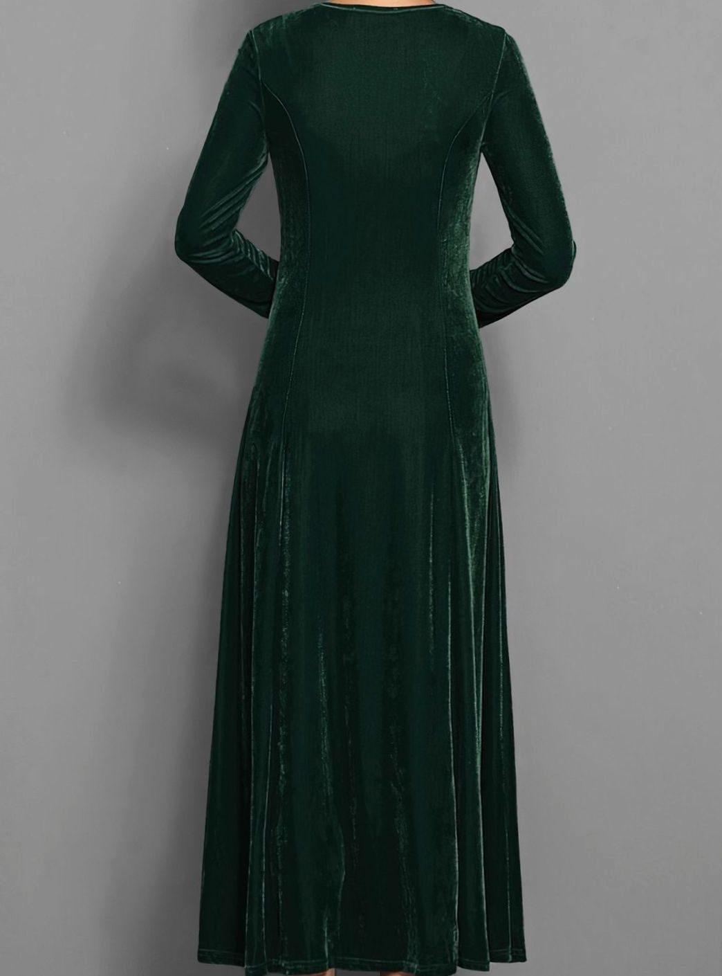 Cheryl | Polished Velvet Christmas Dress A-Line Maxi