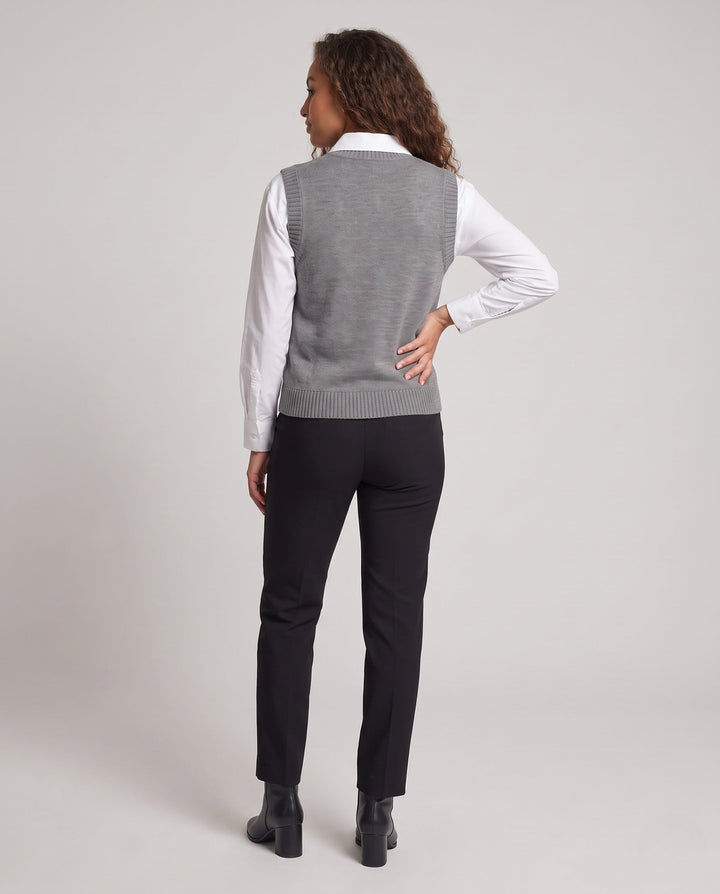 Christine | Stylish Beaded Sun Motif Sweater Vest