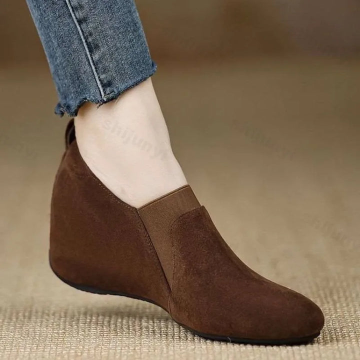 Cynthia | Graceful Pointed Toe Wedge Ankle Boots