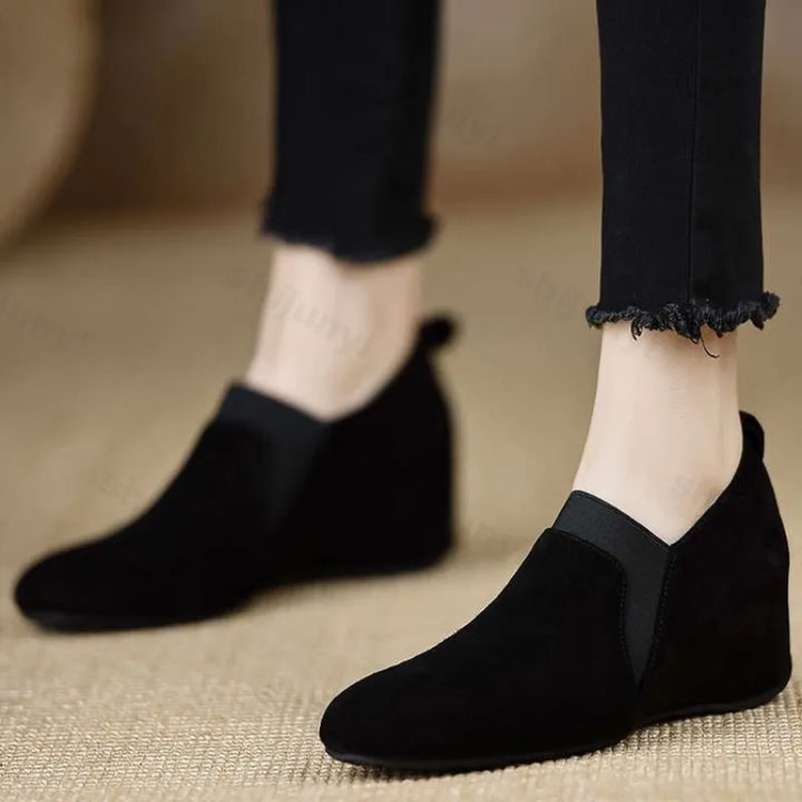 Cynthia | Graceful Pointed Toe Wedge Ankle Boots