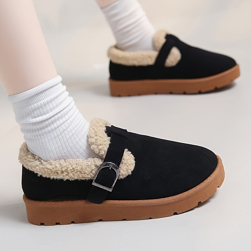 Deborah | Polished Faux Shearling Lined Winter Ankle Boots
