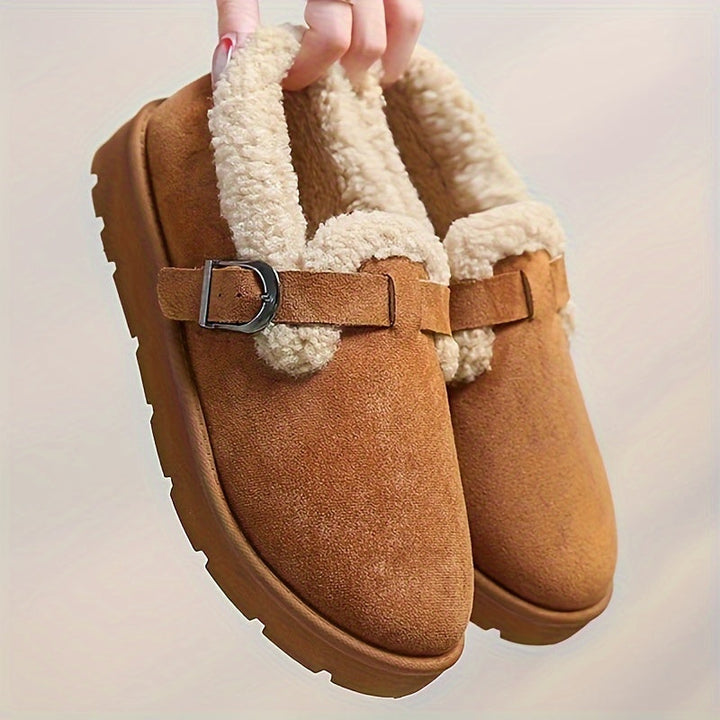 Deborah | Polished Faux Shearling Lined Winter Ankle Boots