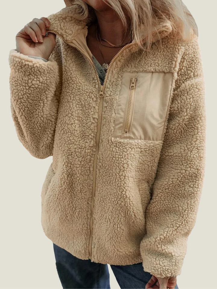 Debra | Stylish Teddy Full Zip Fleece Jacket
