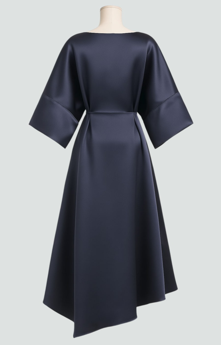 Denise | Chic Draped Batwing Sleeve Winter Wedding Guest Dress