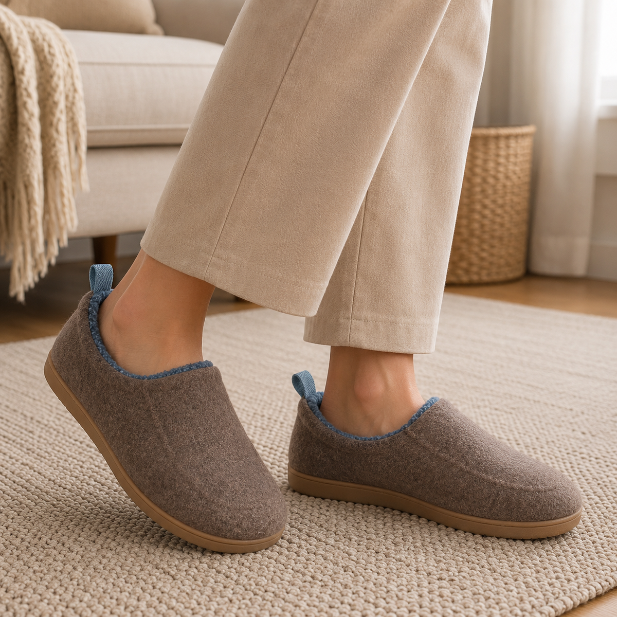 Elina | Afslappet Bløde Hjemmesko med Slip-On Design