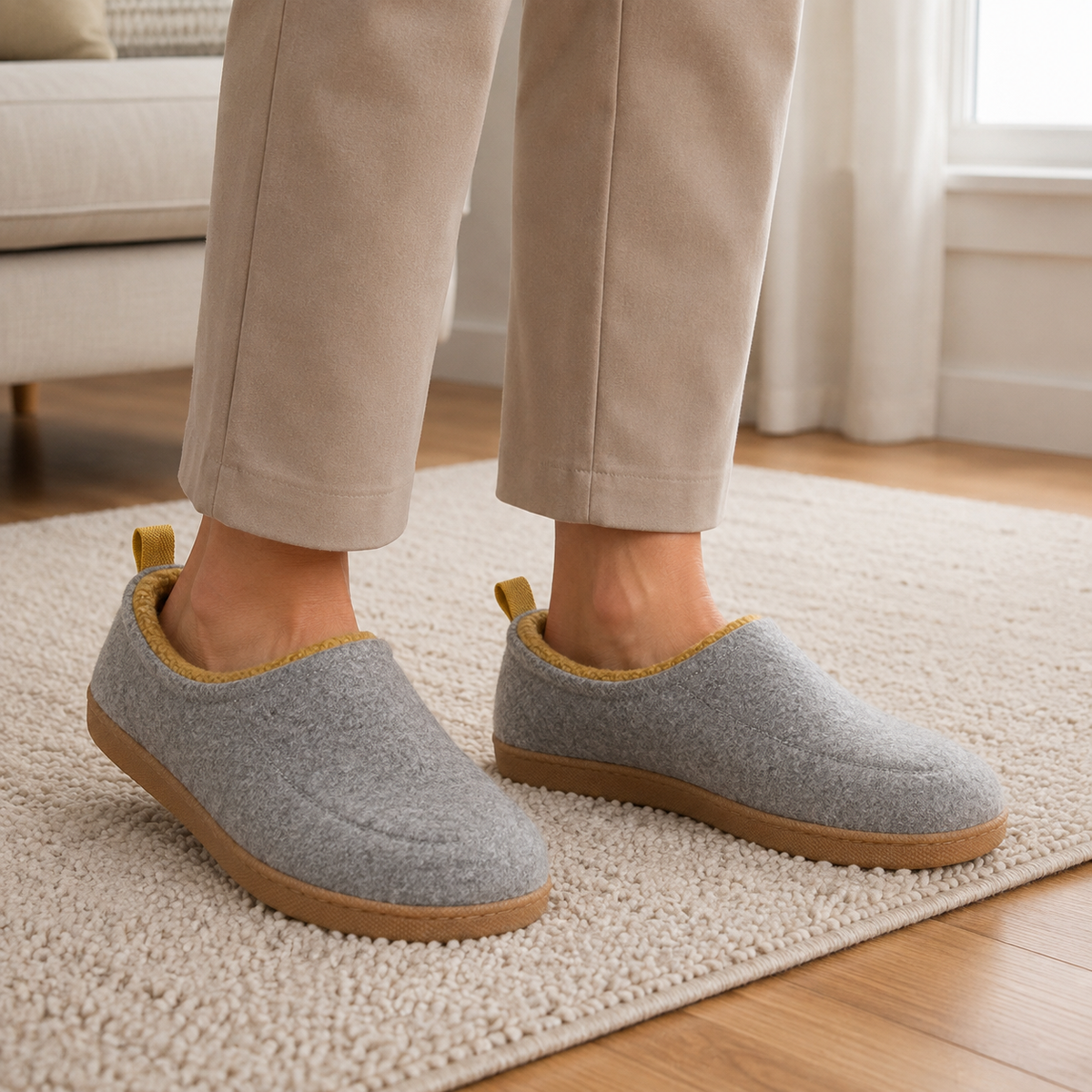 Elina | Afslappet Bløde Hjemmesko med Slip-On Design