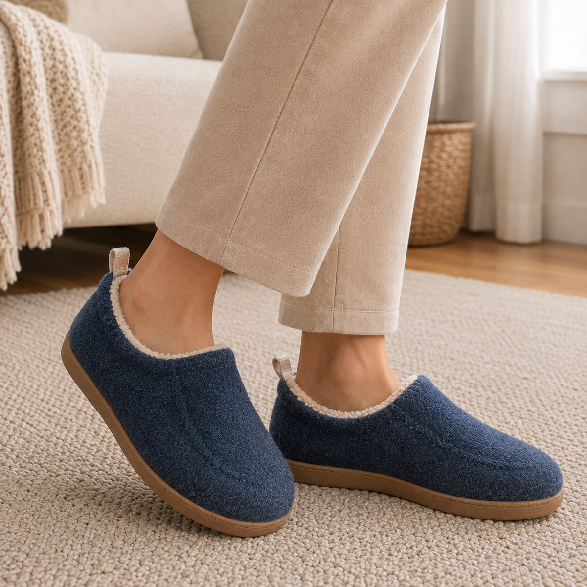 Elina | Afslappet Bløde Hjemmesko med Slip-On Design