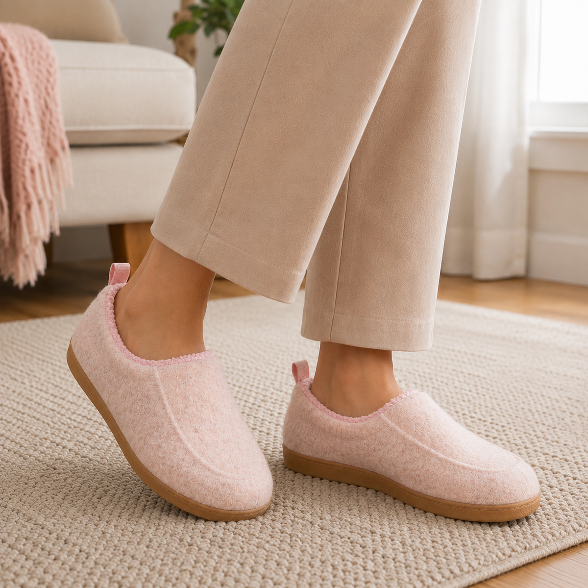 Elina | Afslappet Bløde Hjemmesko med Slip-On Design