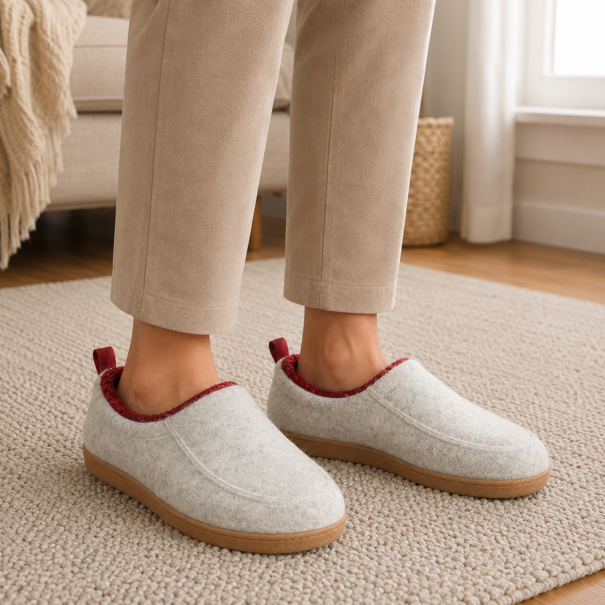 Elina | Afslappet Bløde Hjemmesko med Slip-On Design