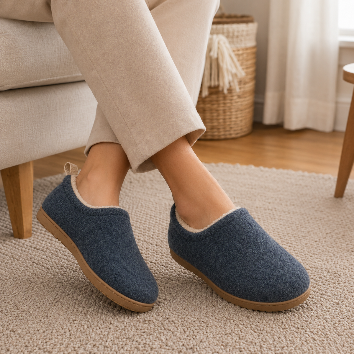 Elina | Afslappet Bløde Hjemmesko med Slip-On Design