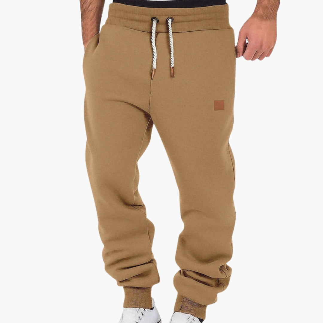 Elliot | Elegant Jogging Bukser med Snoretalje og Ribkant
