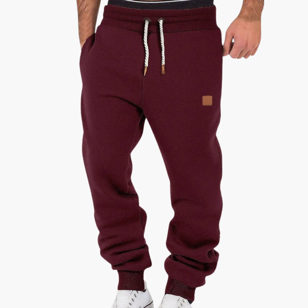 Elliot | Elegant Jogging Bukser med Snoretalje og Ribkant