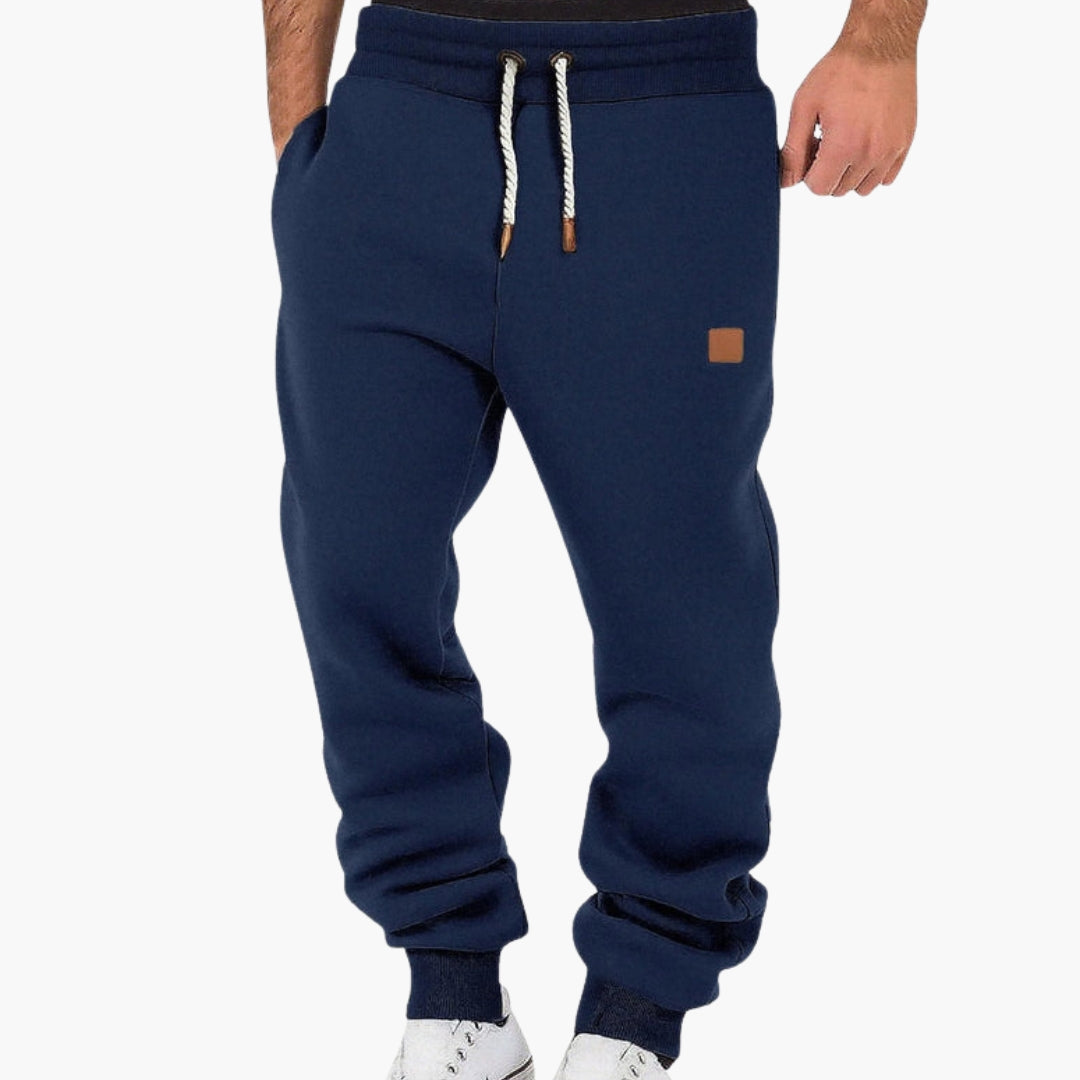 Elliot | Elegant Jogging Bukser med Snoretalje og Ribkant