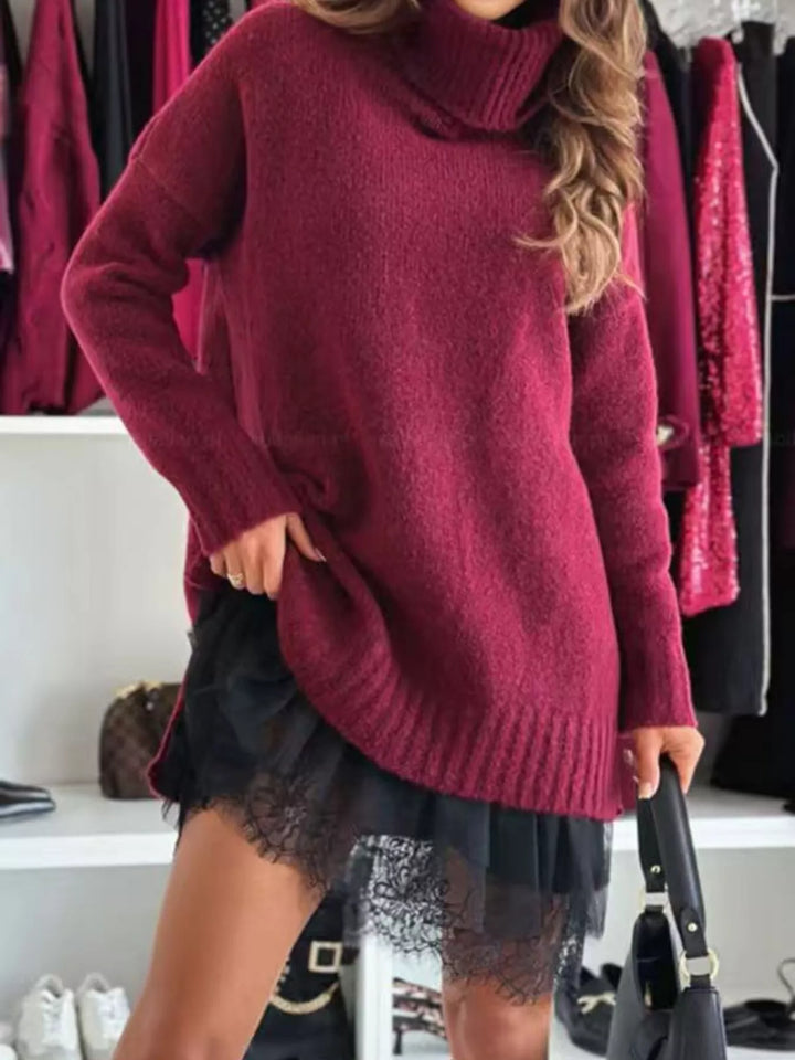 Emily | Classic Oversized Long Sleeve Turtleneck Sweater