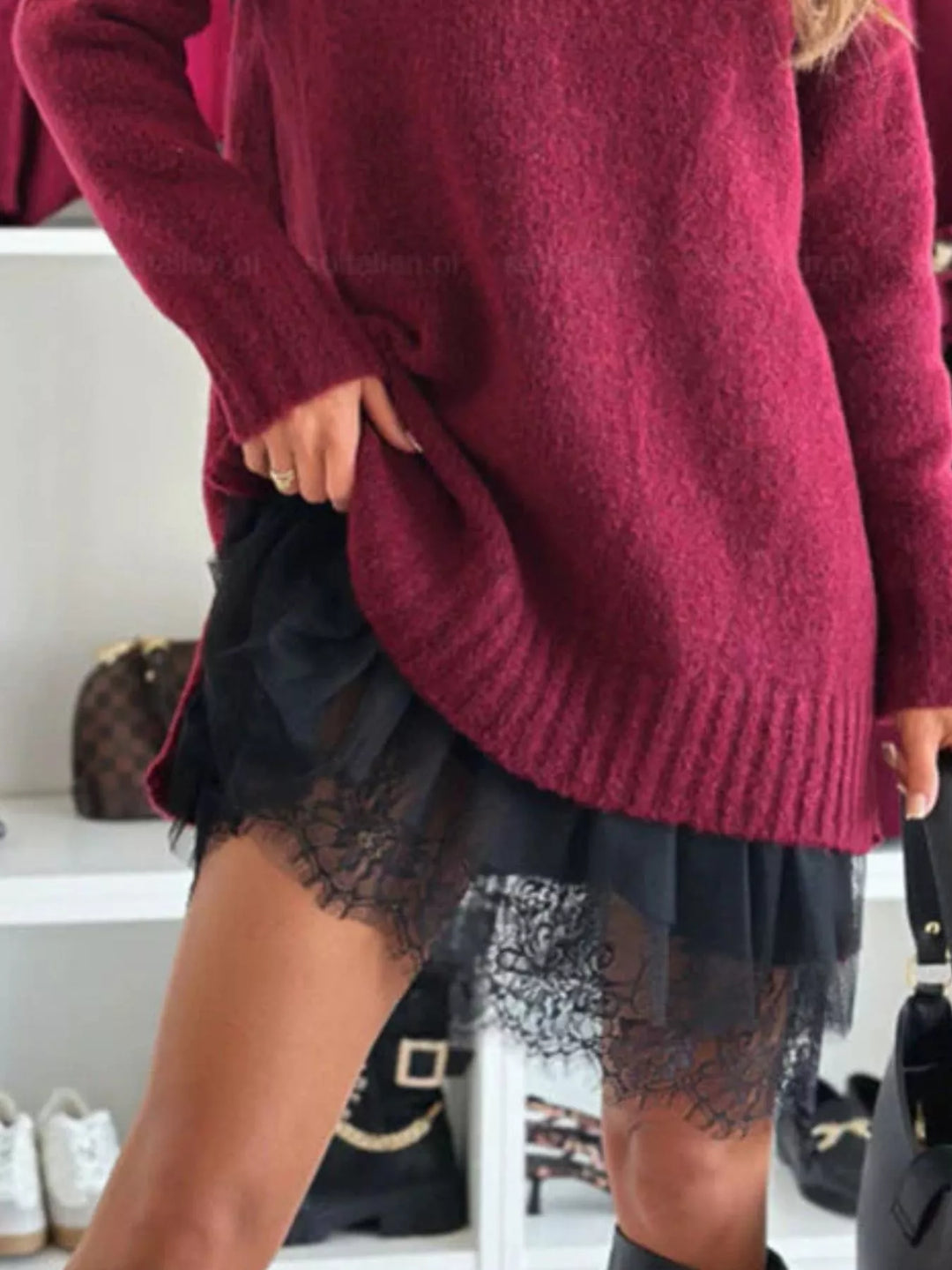 Emily | Classic Oversized Long Sleeve Turtleneck Sweater
