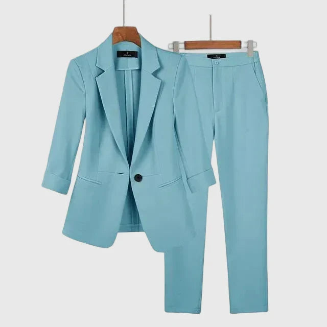 Emily | Effortless Single-Breasted Blazer and Pants Set