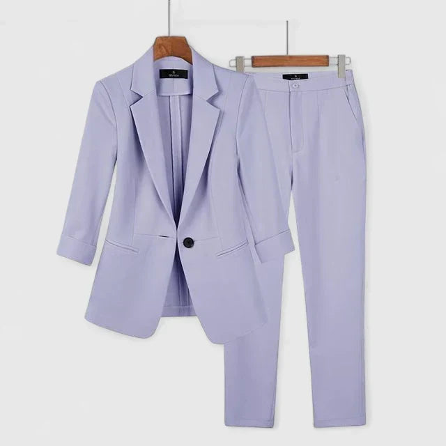 Emily | Effortless Single-Breasted Blazer and Pants Set