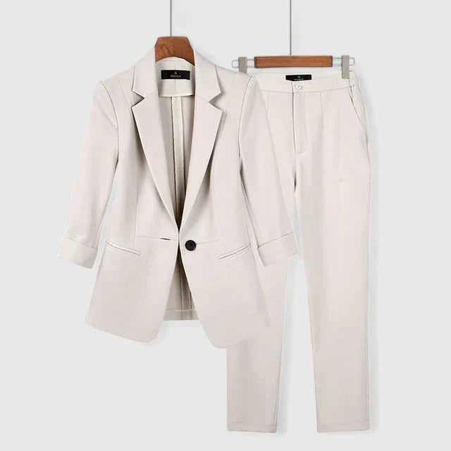 Emily | Effortless Single-Breasted Blazer and Pants Set