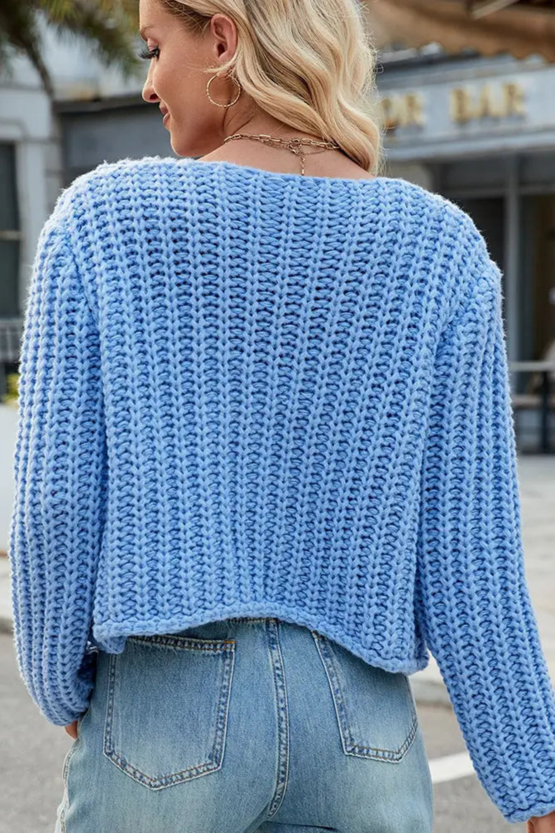 Emily | Polished V-Neck Knit Sweater Cardigan with Pockets