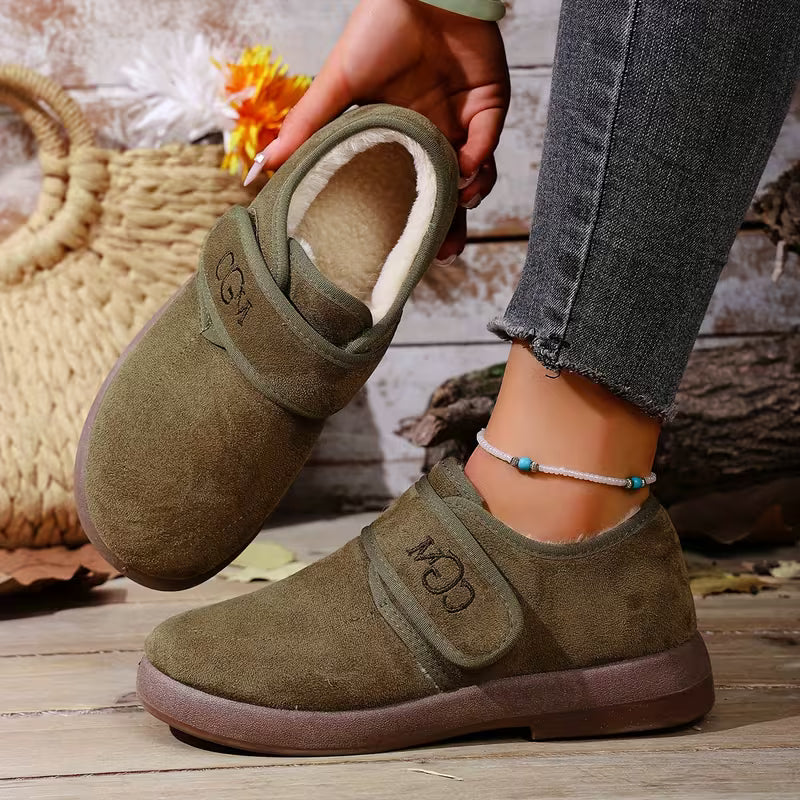 Emma | Stylish Plush-Lined Closed Toe Slippers