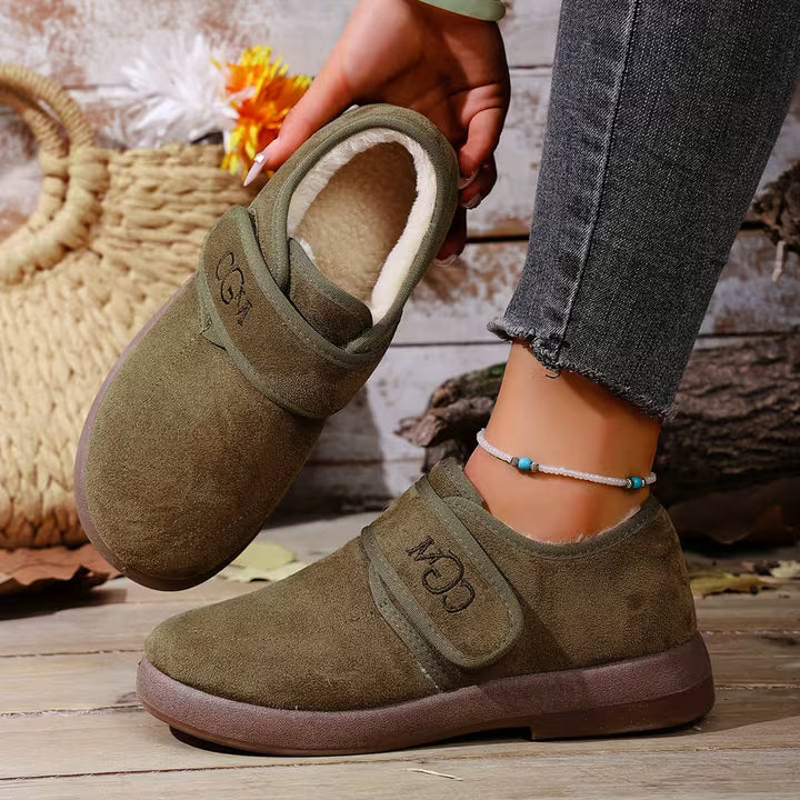Emma | Stylish Plush-Lined Closed Toe Slippers