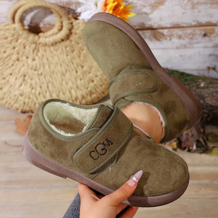 Emma | Stylish Plush-Lined Closed Toe Slippers