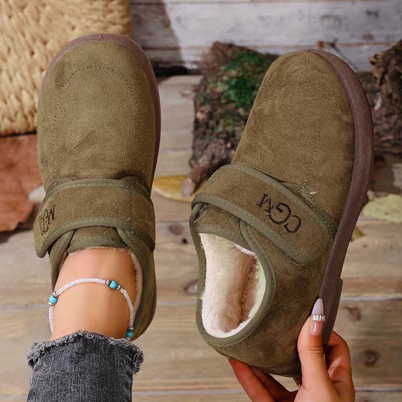 Emma | Stylish Plush-Lined Closed Toe Slippers