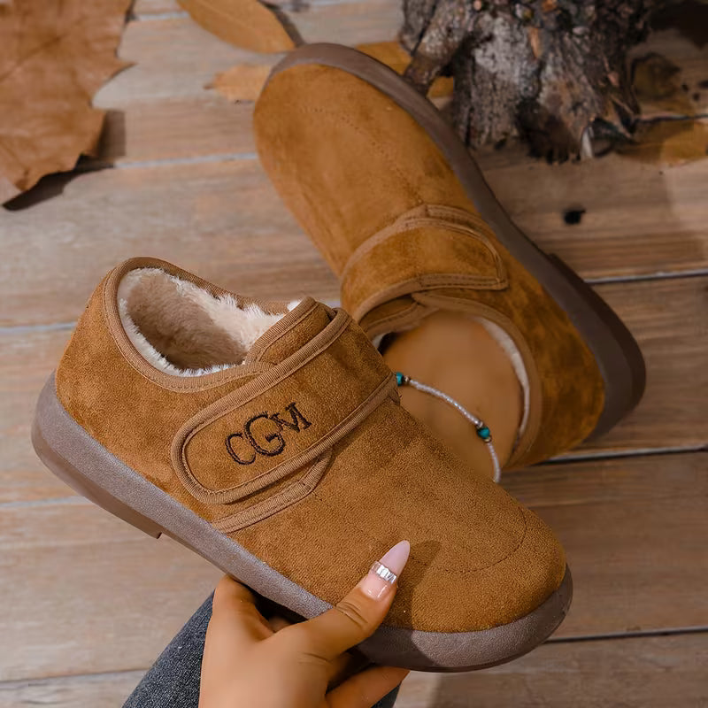 Emma | Stylish Plush-Lined Closed Toe Slippers
