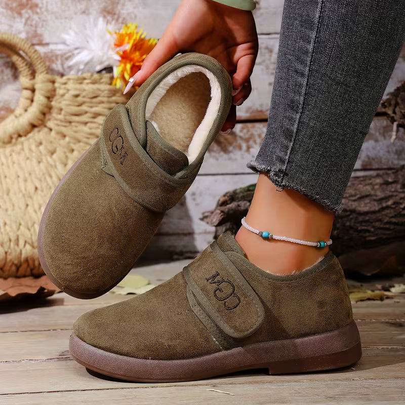 Emma | Stylish Plush-Lined Closed Toe Slippers