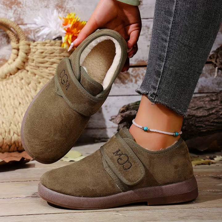 Emma | Stylish Plush-Lined Closed Toe Slippers