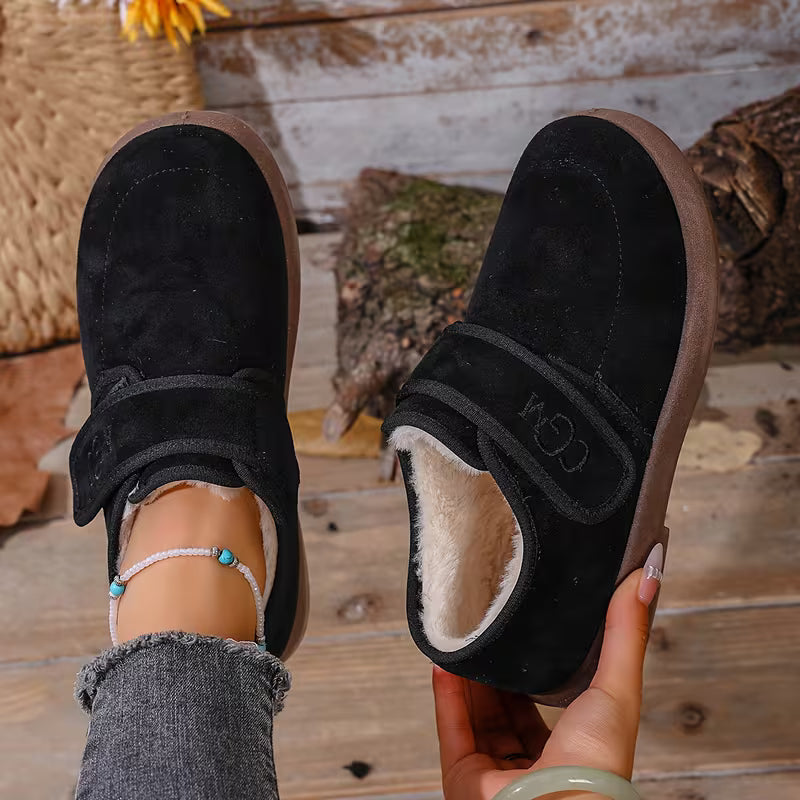 Emma | Stylish Plush-Lined Closed Toe Slippers