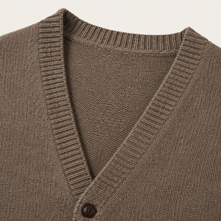 Eric | Stylish Button Front Knit Sweater Vest