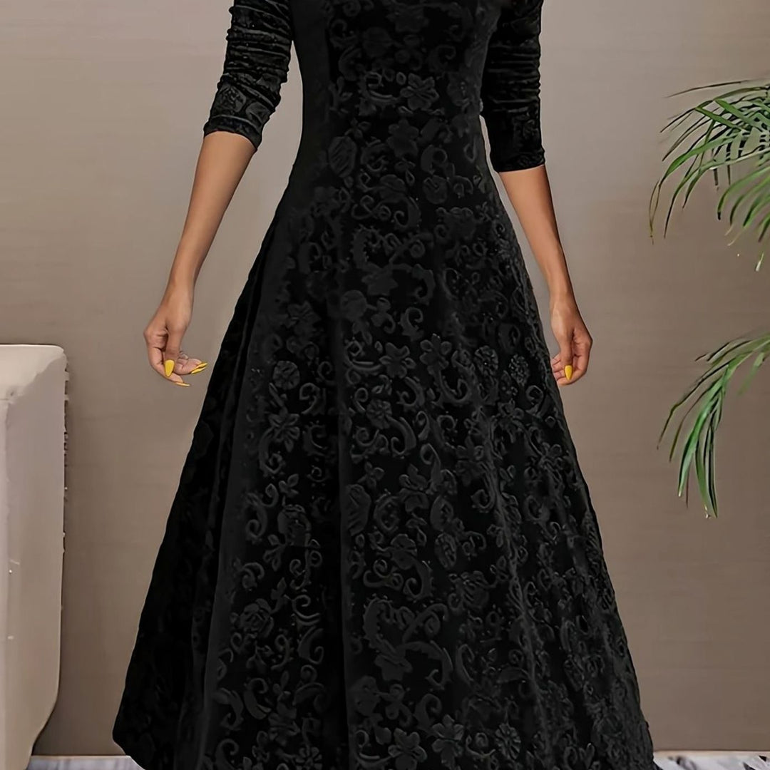 Evelyn | Chic Velvet A-Line Christmas Dress