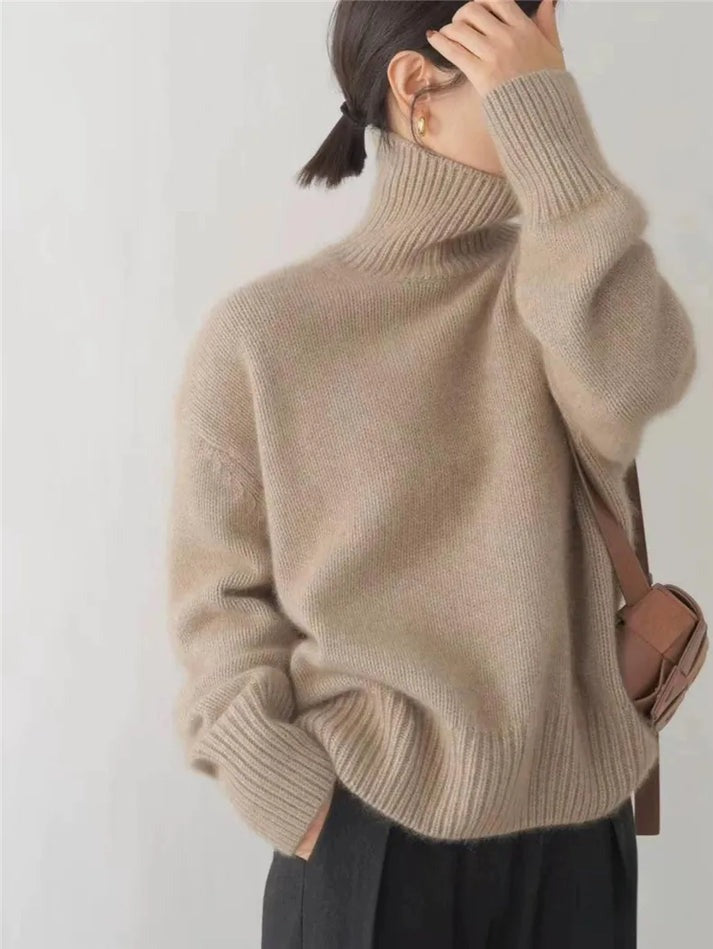 Ida | Ubesværet Oversized Rullekrave Striktrøje