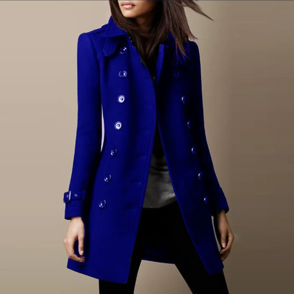 Isabella | Refined Double-Breasted Longline Winter Coat