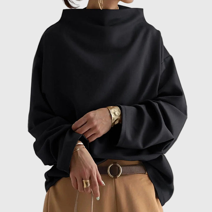 Isabella | Sophisticated Oversized High Neck Sweatshirt
