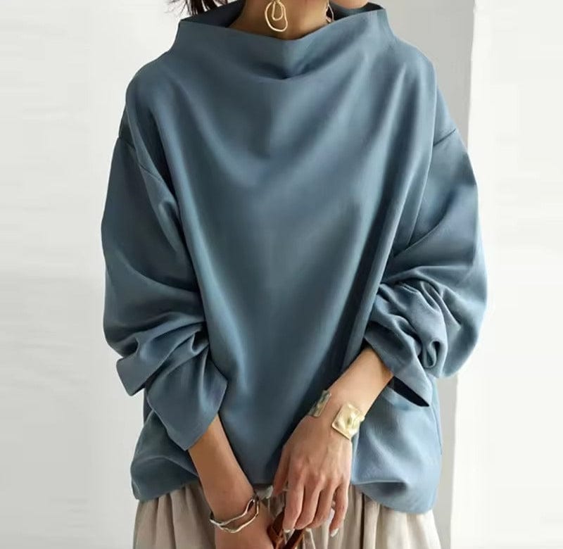 Isabella | Sophisticated Oversized High Neck Sweatshirt