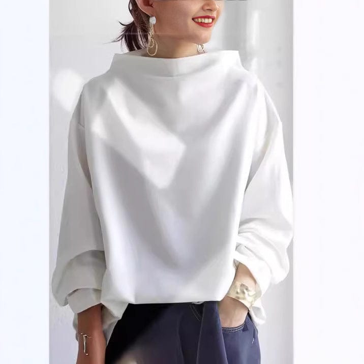 Isabella | Sophisticated Oversized High Neck Sweatshirt