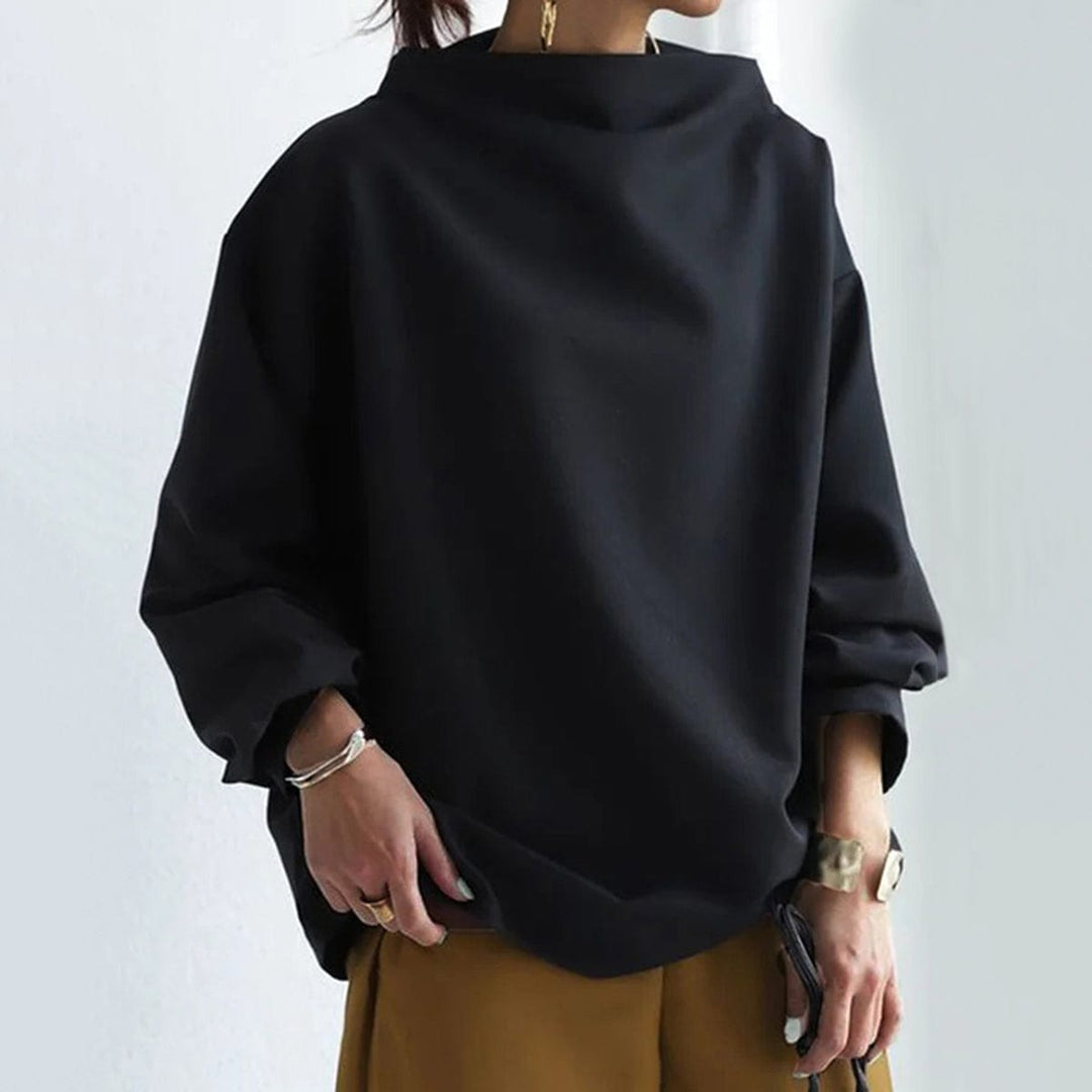 Isabella | Sophisticated Oversized High Neck Sweatshirt