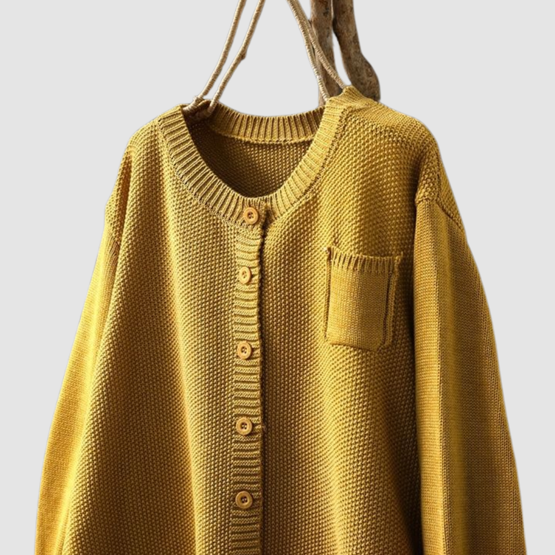 Jacqueline | Stylish Button Front Knit Cardigan Sweater