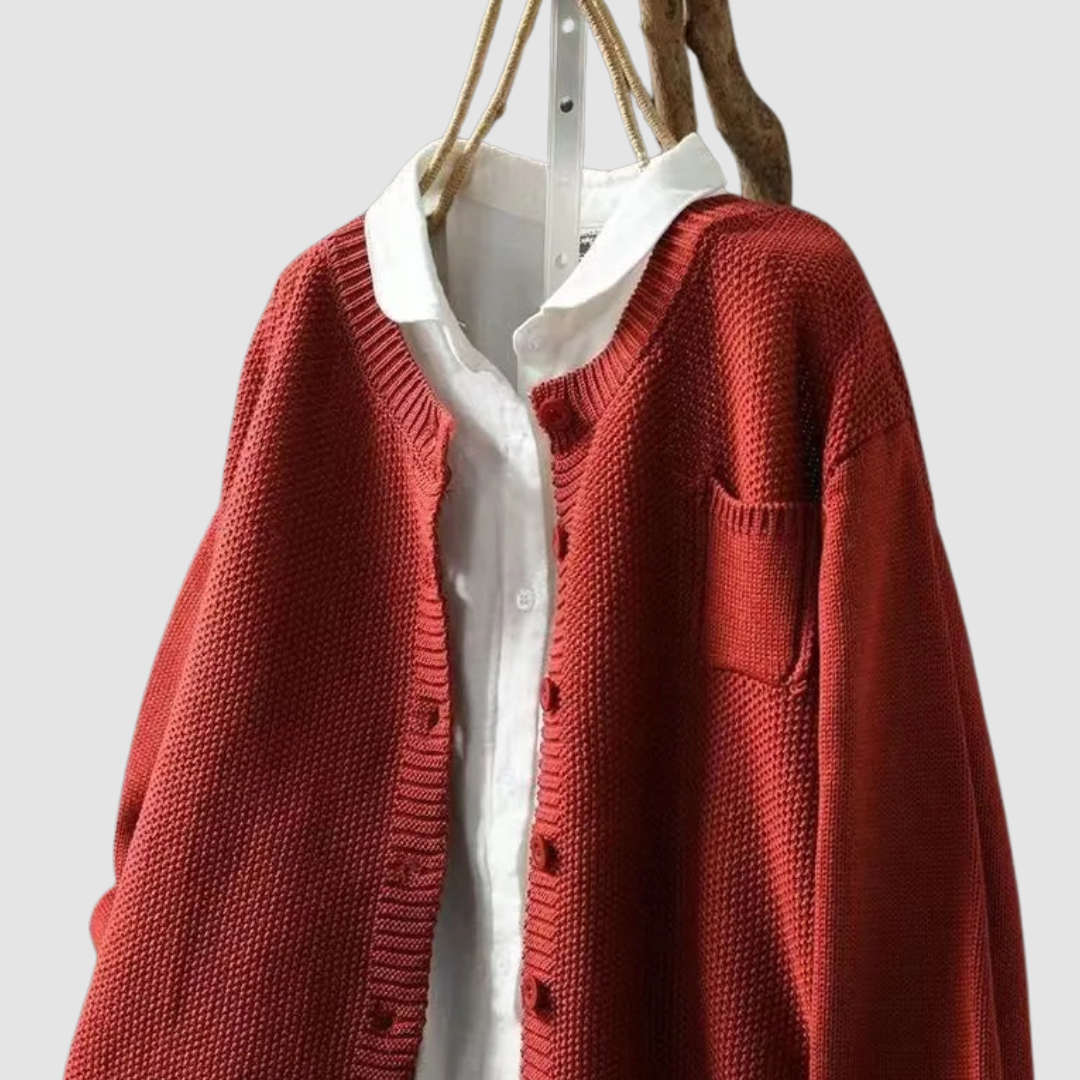 Jacqueline | Stylish Button Front Knit Cardigan Sweater