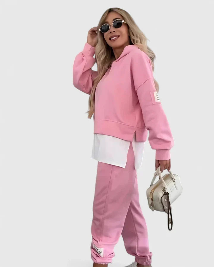 Janet | Timeless Hooded Sweatshirt and Pants Lounge Set
