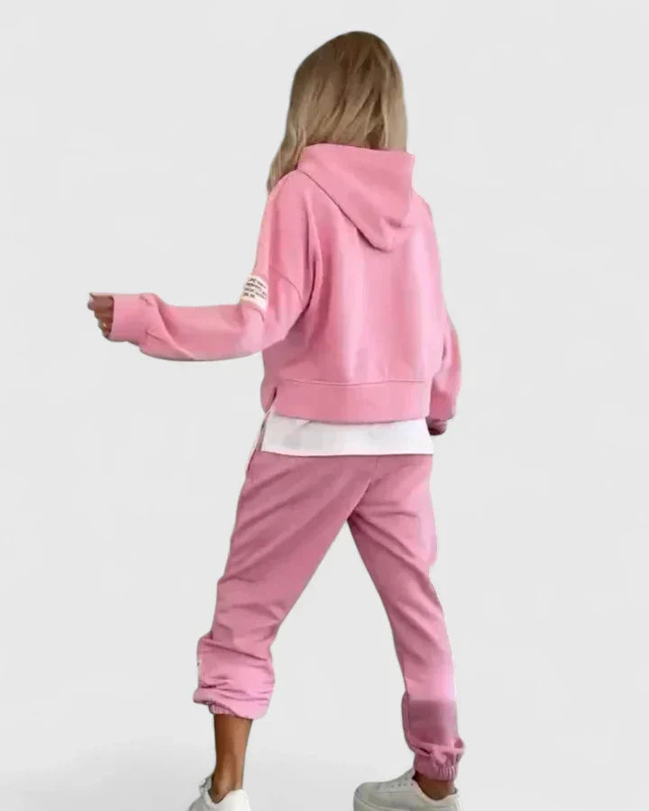 Janet | Timeless Hooded Sweatshirt and Pants Lounge Set