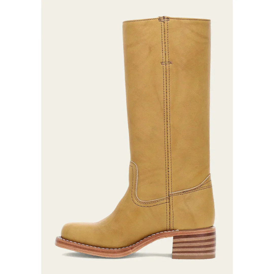 Jean | Polished Square Toe Knee High Riding Boots